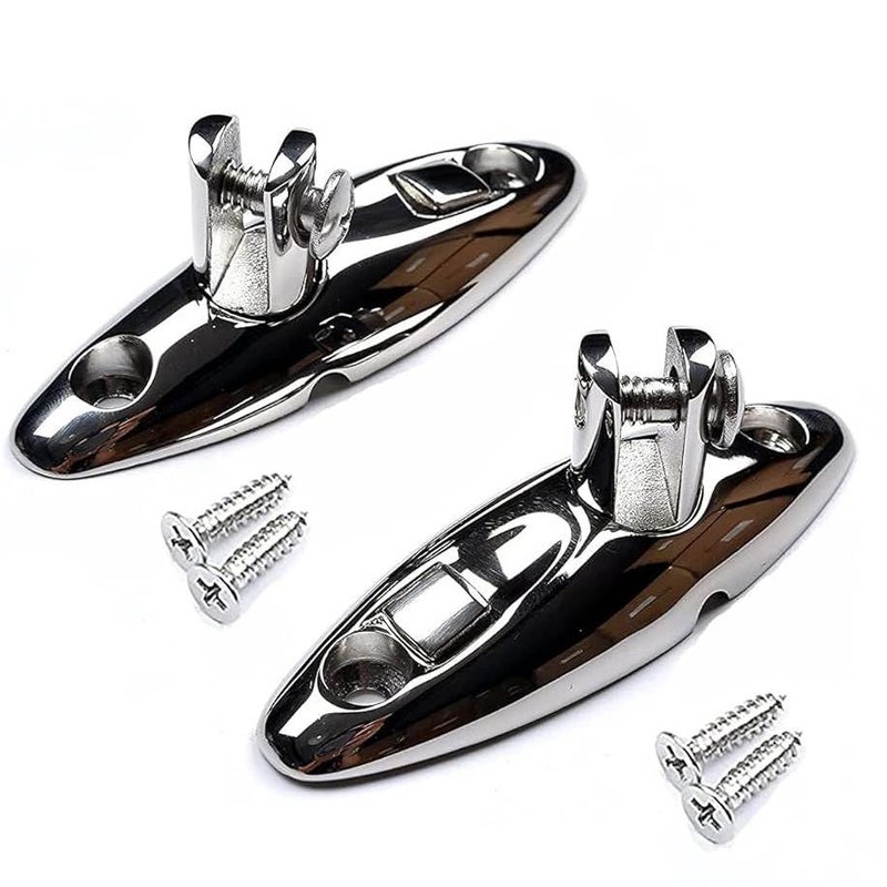 Mxeol Bimini Swivel Mount Quick Release Hinge Stainless Steel Pair - Image 1